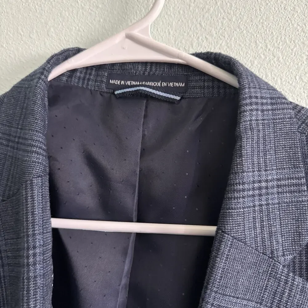 Tommy Hilfiger Men's 42L Tuxedo‎ Sport Coat Blazer Jacket blue 4-Button